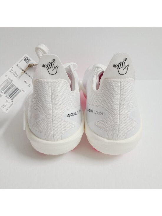 NEW Adidas Adizero Electric+ TPU Baseball Cleats IF8488 Size 9 White Pink #2 main image 7